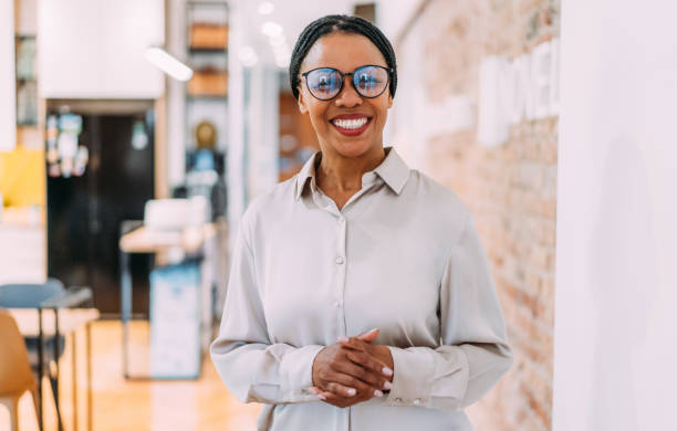 istock Confident businesswoman in modern office. 2170109511