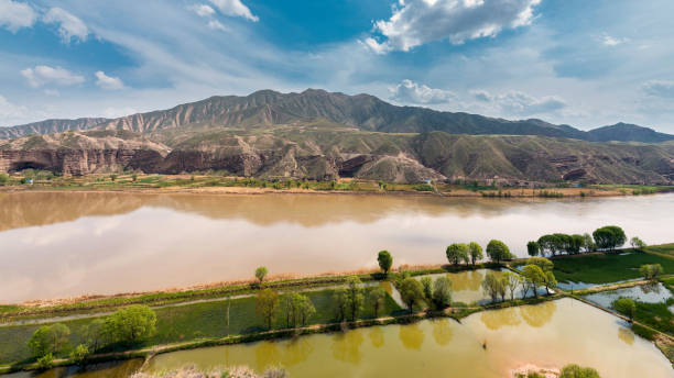 Yellow River Scenery in Liujiaxia, Gansu, China
