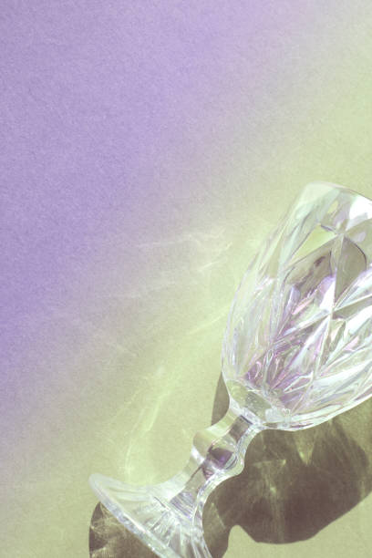 istock Glowing crystal glasses and copy space 2170113412