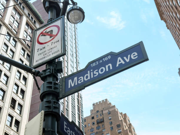 Madison Avenue road sign