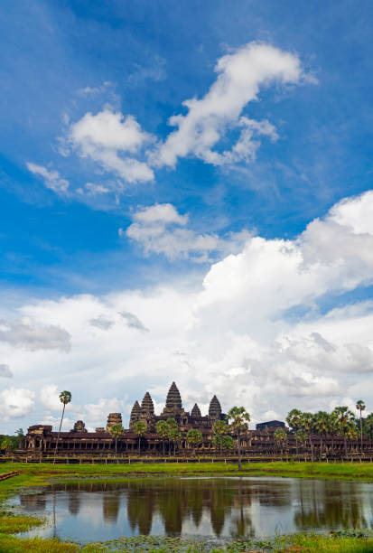 Ancient temple ruins in the jungles of Siem Reap, Cambodia