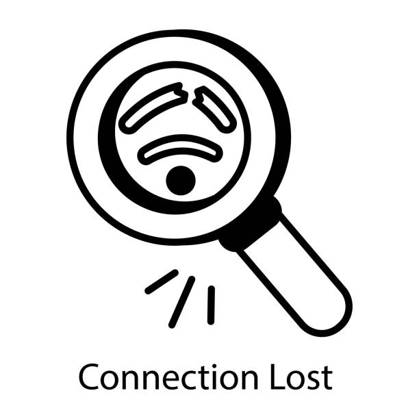 Connection Lost Raise awareness about world matters with our social issues icon set Featuring everything from human rights to environmental issues, inequality, and injustice, this collection is perfect for highlighting the world's most pressing challenges. connection interrupted stock illustrations