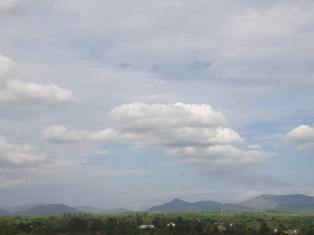 istock Mountains at daytime with cloudy blue sky 2170128075