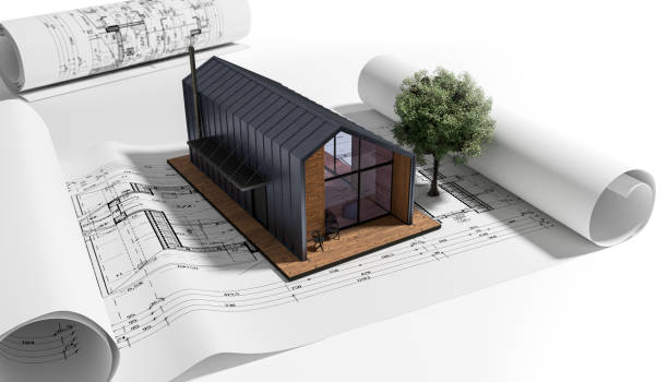 istock Construction planning of a single-family house - 3D visualization 2170130497