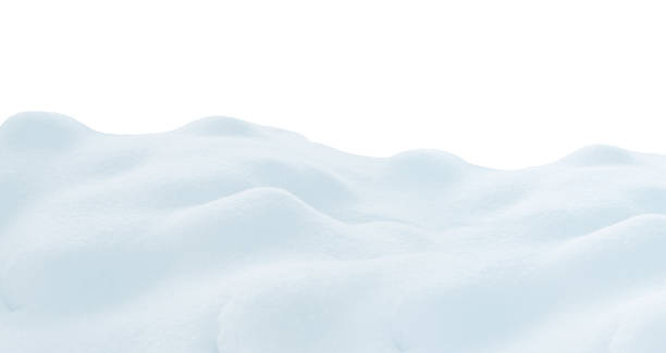 istock A large beautiful  snowdrift isolated on white background.Winter snow  background. A big snow drift 2170133834