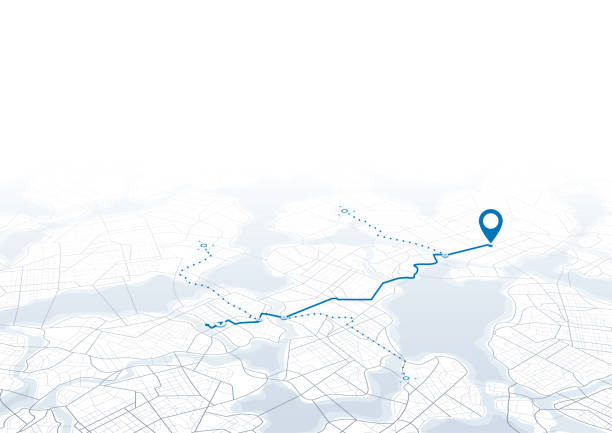 istock GPS tracking system to navigate and find way around the city. Directions to different locations. City street map with various points of interest. Vector illustration 2170135244