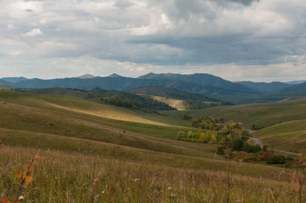 istock Autumn road in Altai 2170135646