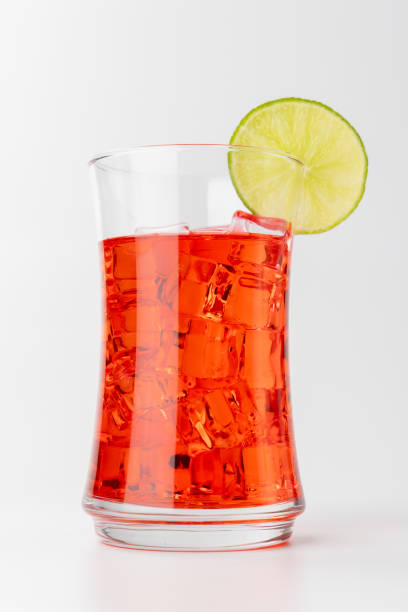 istock Chilled Red Drink with Lemon in Focus 2170136058