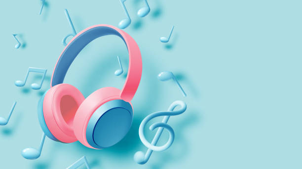 istock Immersive Music Experience with Floating Headphones and Colorful Musical Notes 2170141573