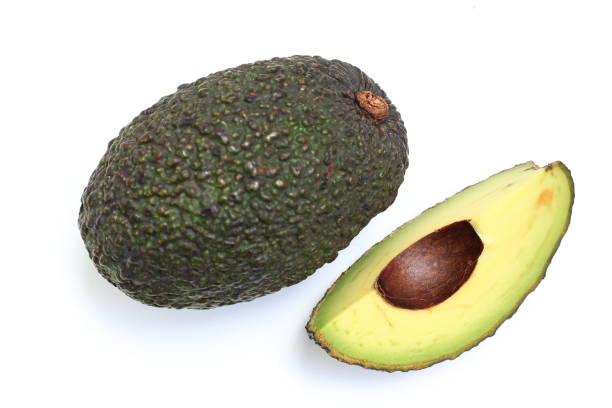 istock Avocado fruit, avocados fruits on white background 2170142775