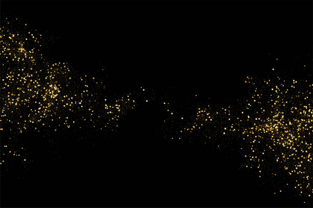 istock Abstract shiny gold glitter design element. For New Year, Merry Christmas greeting card design 2170145118
