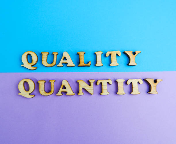 istock Wooden letters text QUALITY QUANTITY on colorful background. Motivational Words Quotes Concept. copy space, banner Top view Flat lay seasonal sale, retail, shopping concept. Black friday sale. 2170148200