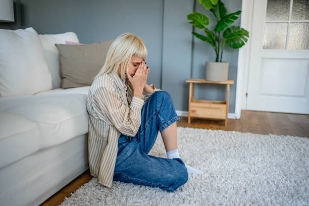 istock Upset woman at home 2170149595