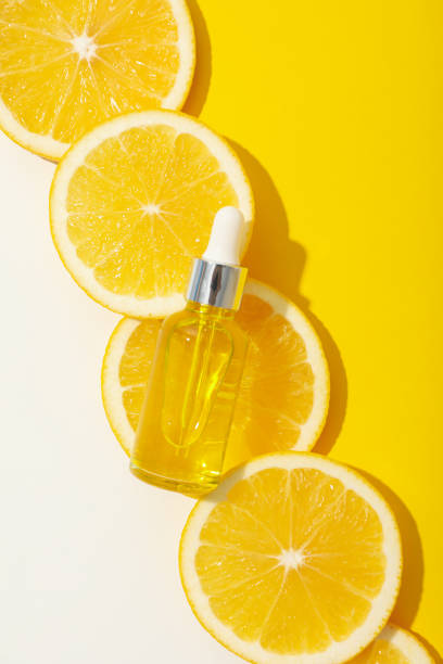 istock Vitamin C in liquid serum with citrus fruits. 2170153191