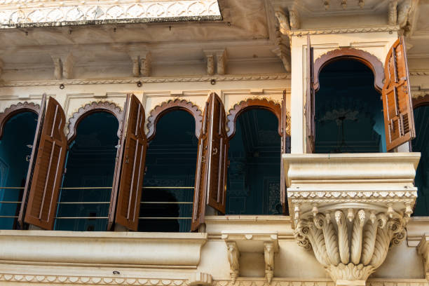 istock historical palace artistic exterior window design at morning from different angle 2170157568
