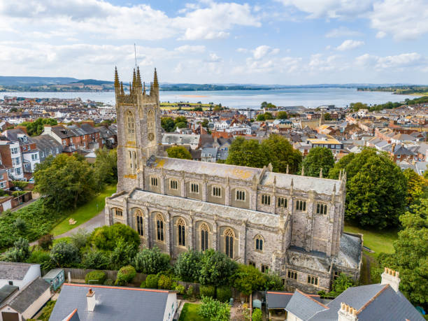 istock Holy Trinity Church in Exmouth with sea views 2170160041