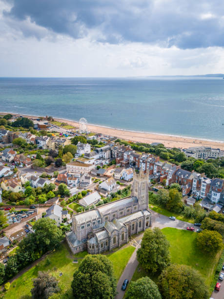 istock Church in Exmouth with the beach 2170160189