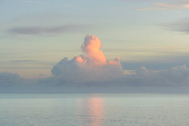 A spectacular sunrise in the Maldives