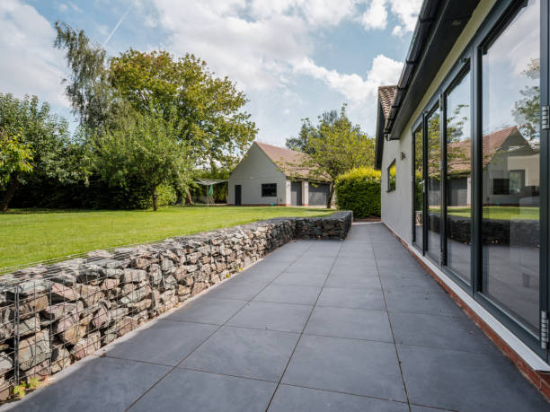 istock Bifold doors to landscaped garden 2170162781