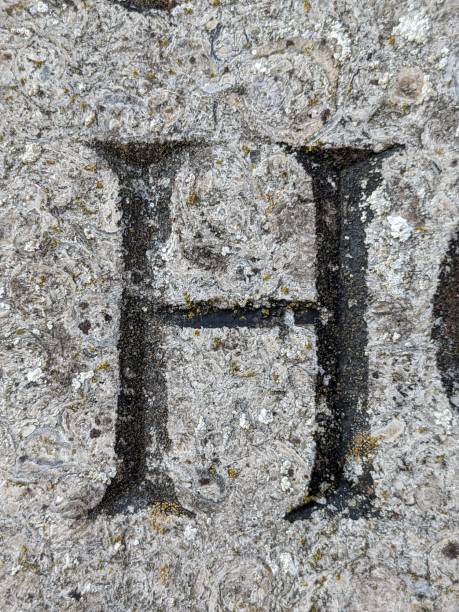 istock Written Wording in Distressed State Typography Found Letter H Ransom Note 2170164596