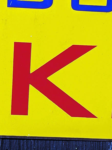 Written Wording in Distressed State Typography Found Letter K Ransom Note