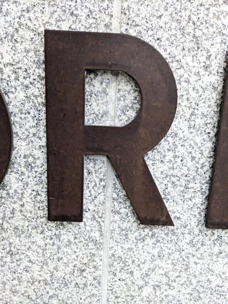 istock Written Wording in Distressed State Typography Found Letter R Ransom Note 2170166256