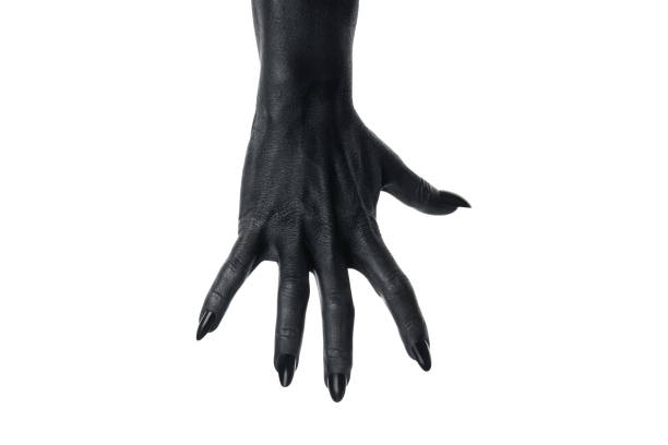istock PNG, black painted hands, isolated on white background. 2170166672