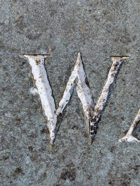 istock Written Wording in Distressed State Typography Found Letter W Ransom Note 2170167212