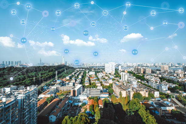 istock Urban CBD, 5G, global Internet communication 2170169375