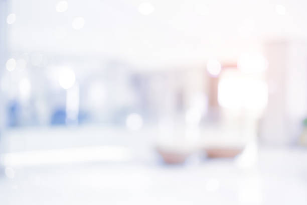 istock Abstract blurred inside interior of hospital building background with shine light for advertisement design and show content concept 2170177047