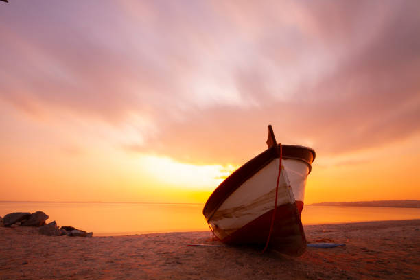 Fantastic long exposure technique shot on the beach