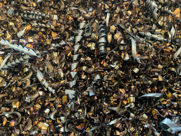 istock ground and recycled aluminum and steel chips 2170188601
