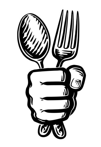 Fork Sign Hand 220+ Hand Fist Fork Stock Photos, Pictures & Royalty-Free Images - iStock