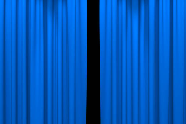 istock Luxury stage or windows curtains, realistic 3D illustration 2170191994