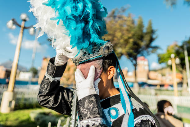 Limassol, Cyprus, March 25th, 2022: High school students in uniform marching along Archbishop Makarios III Avenue during the Greek Independence Day parade