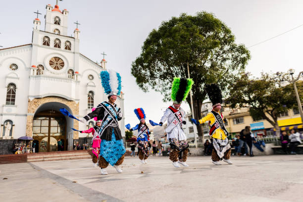 istock Shacshas dancer dancing on Huaraz, in Peru 2170196841