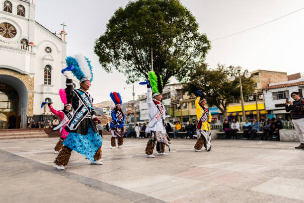 istock Shacshas dancer dancing on Huaraz, in Peru 2170196931