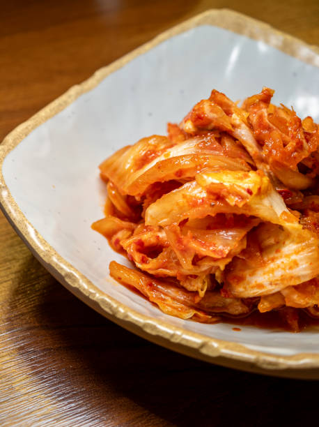 istock A bowl of vibrant Korean kimchi 2170200541