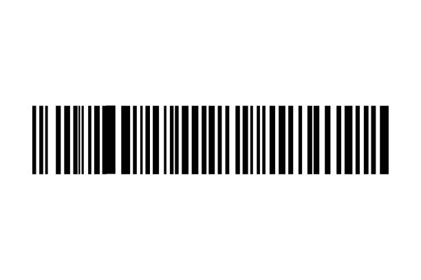 mã vạch bị cô lập trên nền trắng. nhãn dán sọc mã. nhãn mã vạch, mã qr của khách hàng - dài hình minh họa sẵn có