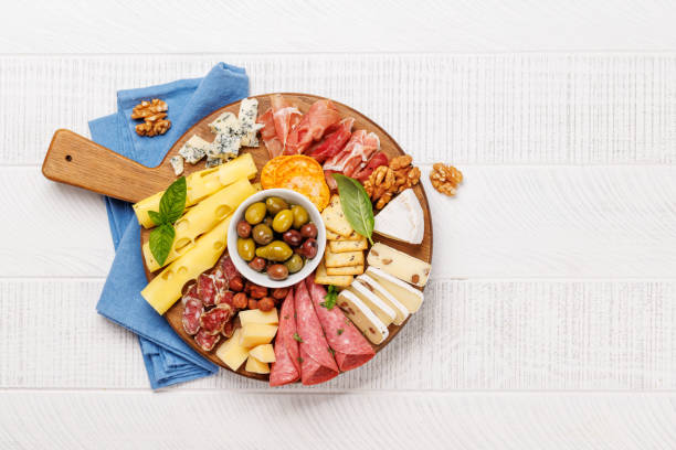 istock A selection of various cheeses and meats 2170204493