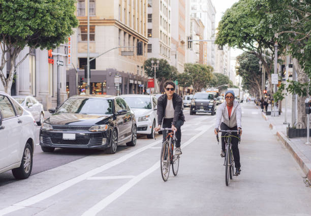 istock Relaxed cycling in the city 2170205512
