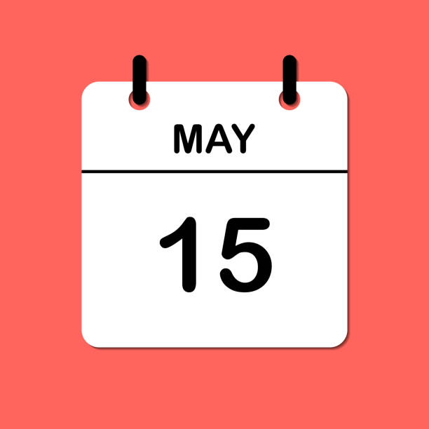 istock May 15. Daily Calendar icon for design. Simple design for business brochure, flyer, print media, advertisement. Easily editable 2170205704