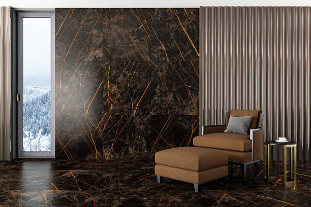 istock Modern minimalist apartment interior living room with wall design 2170206473