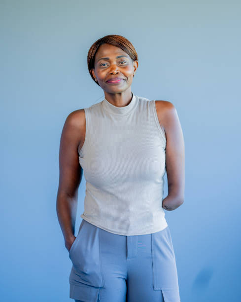 istock Female Amputee Portrait 2170210221