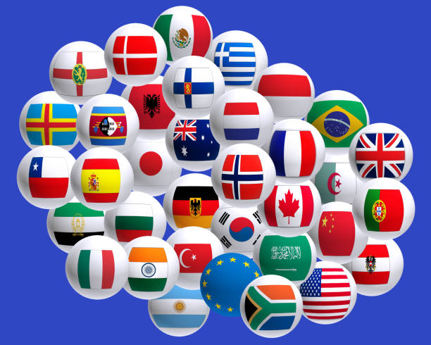 istock A Global Mosaic of Flags in a 3D Sphere Displaying International Unity 2170215677