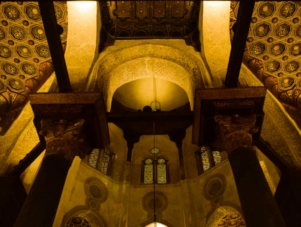 istock the interior view of  the ancient mosque on a dark night 2170220881