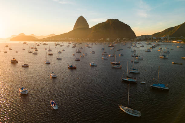 istock Botafogo Bay On Sunrise With Small Boats 2170221224