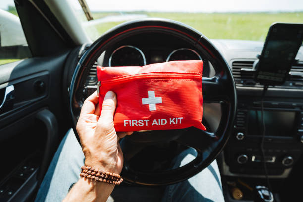 istock Its crucial to keep a first aid kit in your car for safety while driving, especially for long road journeys and unexpected situations. Be prepared in advance for any emergencies 2170223574