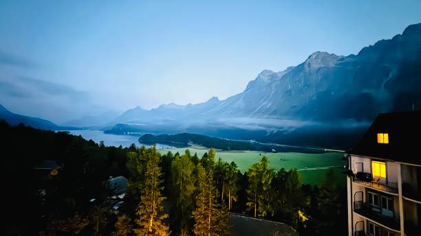 Lake Sils at sunrise