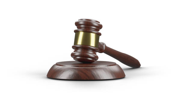 istock Wooden Gavel Isolated on a White Background. 2170228270